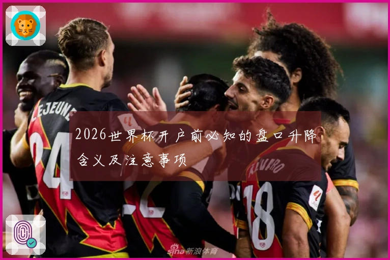2026世界杯开户前必知的盘口升降含义及注意事项