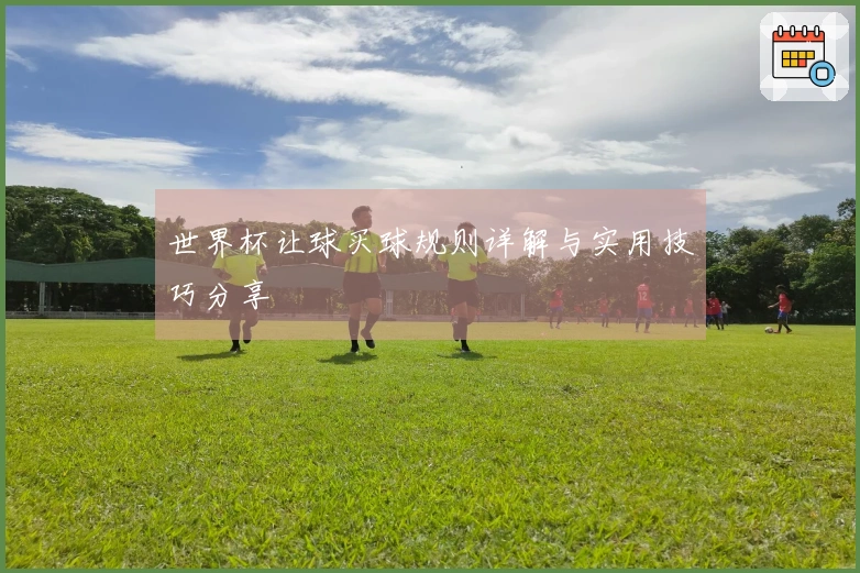世界杯让球买球规则详解与实用技巧分享